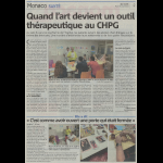 Quand l'art devient un outil thérapeutique au CHPG